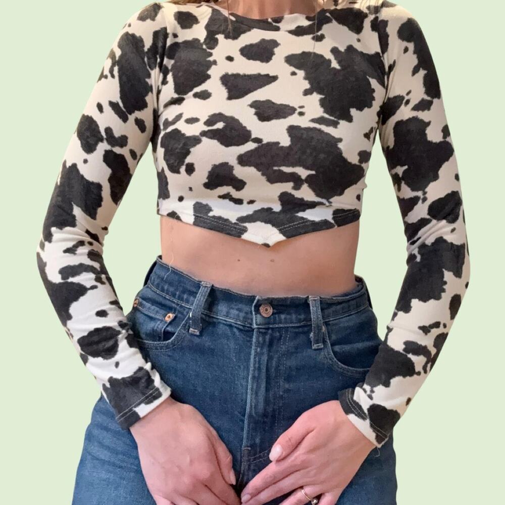 Altard state cow print long